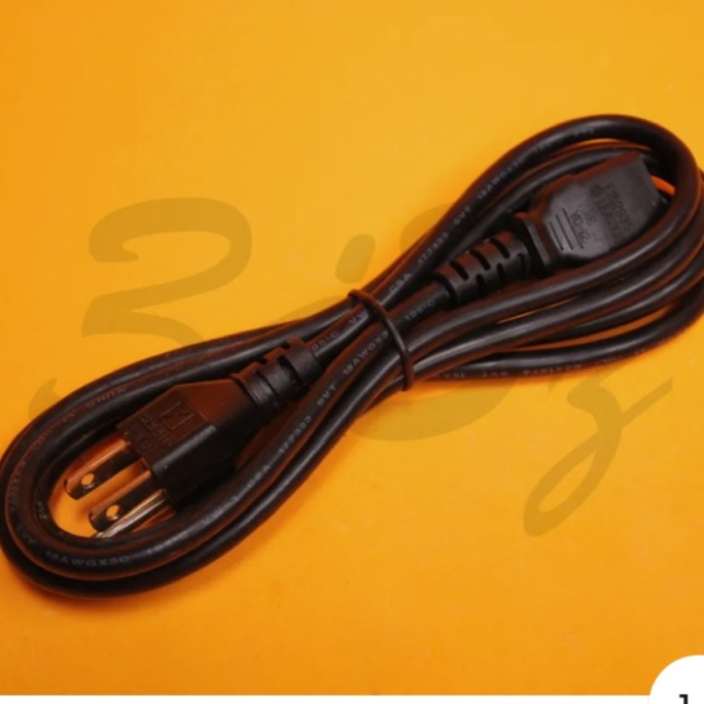 6'  3 Prong Computer Power Cord Yung LL76398 10A 125V Li YC-12 E152635